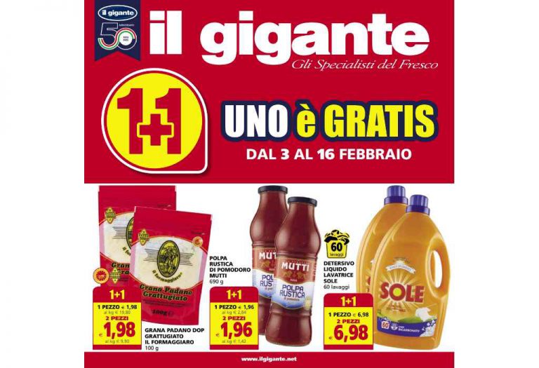 Volantino Il Gigante dal 3 al 16 febbraio 2022