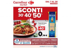 Volantino Carrefour Market dal 7 al 20 marzo 2022