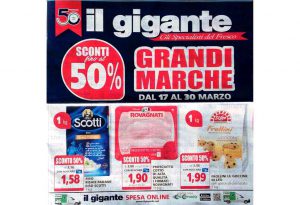 Volantino Il Gigante dal 17 al 30 marzo 2022