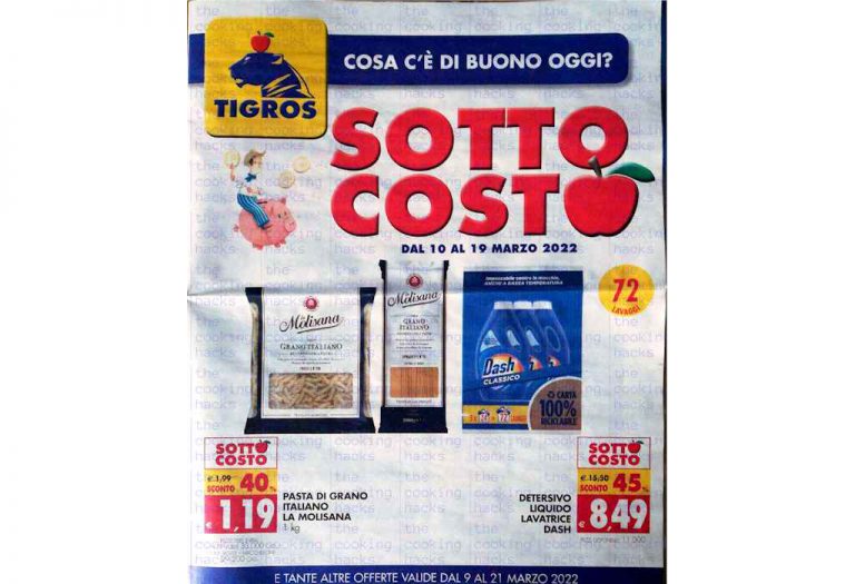 Volantino Tigros dal 9 al 21 marzo 2022