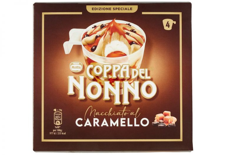 Coppa del Nonno Macchiato al Caramello: la novità 2022 di Motta