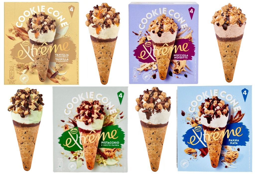 Extreme Cookie Cone: i gusti della novità 2022 dei gelati Nestlè, ingredienti, prezzo e dove trovarli