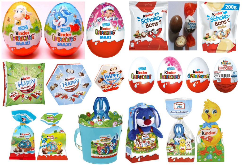 Richiamati nuovi prodotti Kinder commercializzati da Ferrero Austria