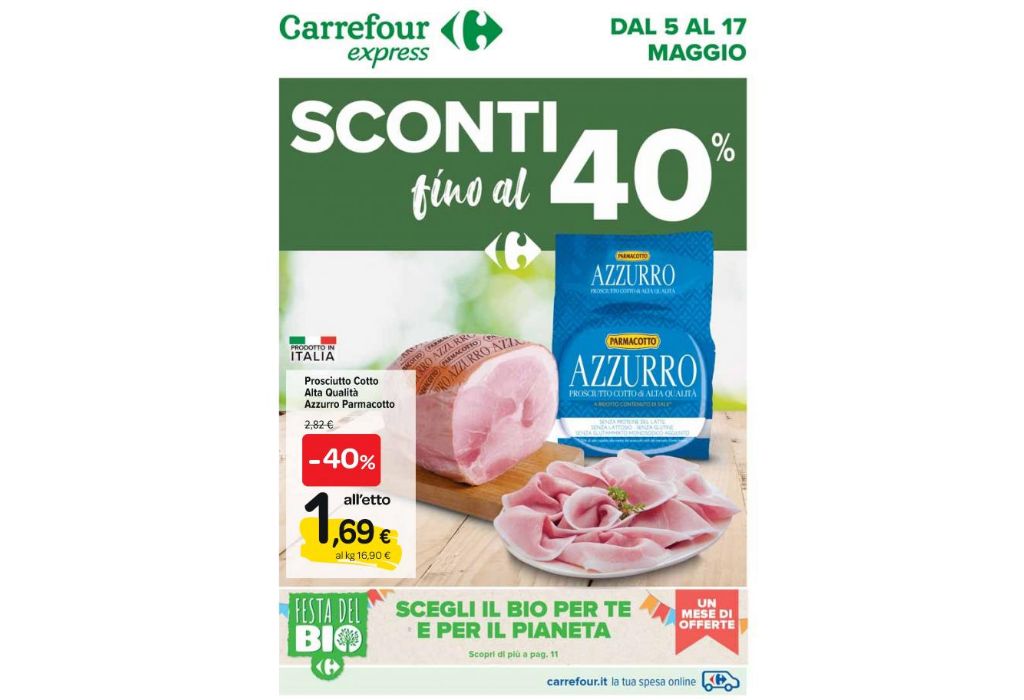 Volantino Carrefour Express dal 5 al 17 maggio 2022