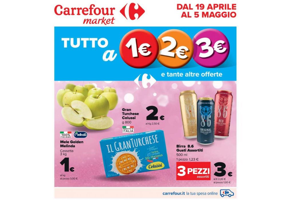 Volantino Carrefour Market dal 19 aprile al 5 maggio 2022