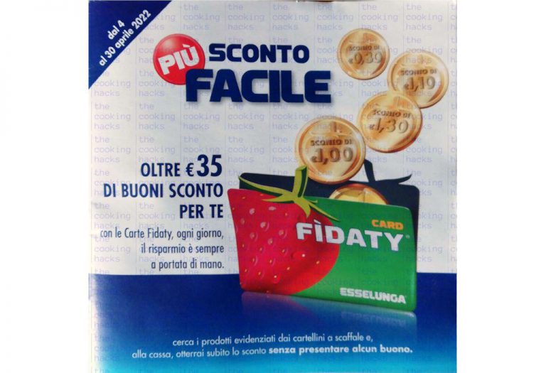 Volantino Esselunga Pi&ugrave; Sconto Facile dal 4 al 30 aprile 2022
