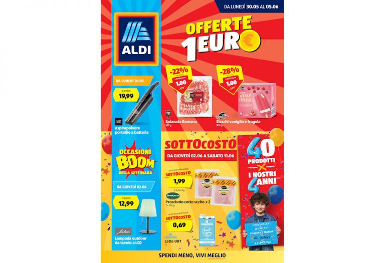 Volantino Aldi dal 30 maggio al 5 giugno 2022