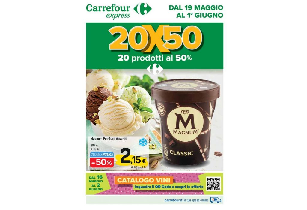 Volantino Carrefour Express dal 19 maggio al 1 giugno 2022