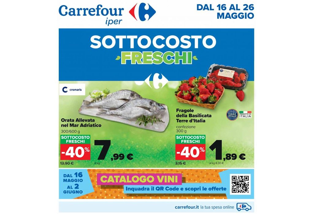 Volantino Carrefour Iper dal 16 al 26 maggio 2022