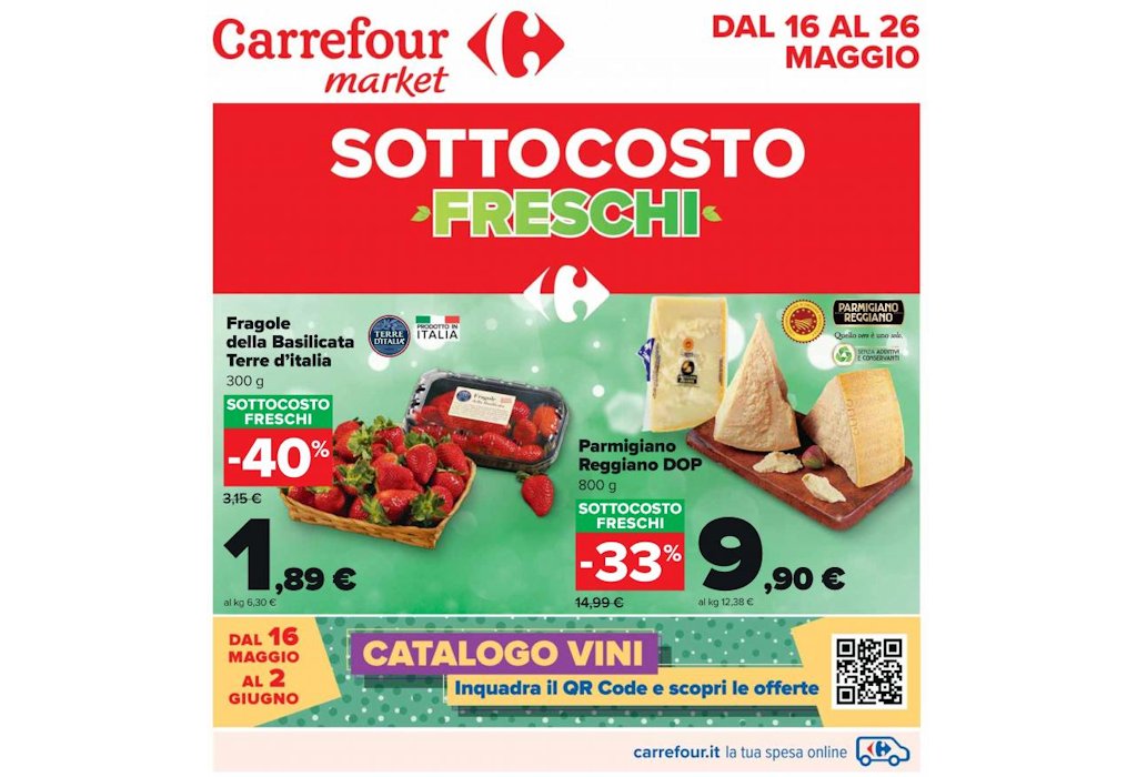 Volantino Carrefour Market dal 16 al 26 maggio 2022
