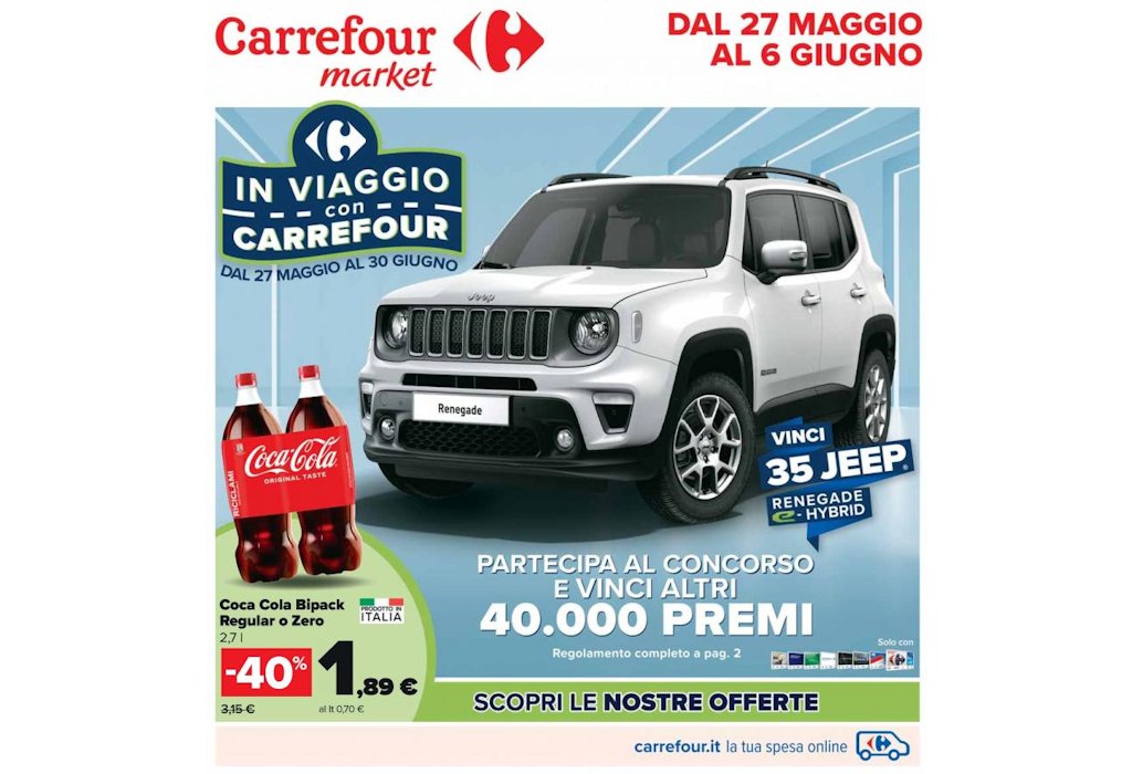 Volantino Carrefour Market dal 27 maggio al 6 giugno 2022