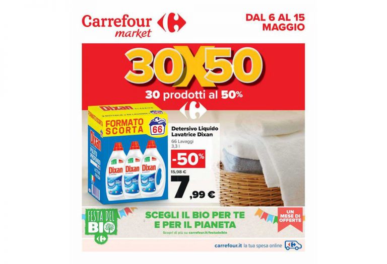 Volantino Carrefour Market dal 6 al 15 maggio 2022
