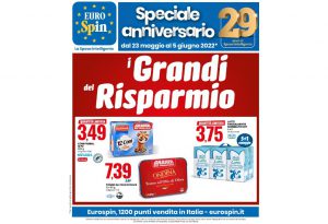 Volantino Eurospin dal 23 maggio al 5 giugno 2022