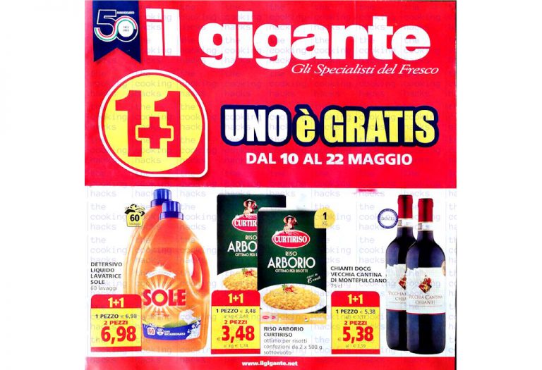 Volantino Il Gigante dal 10 al 22 maggio 2022