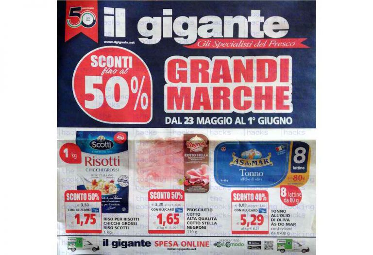 Volantino Il Gigante dal 23 maggio al 1 giugno 2022