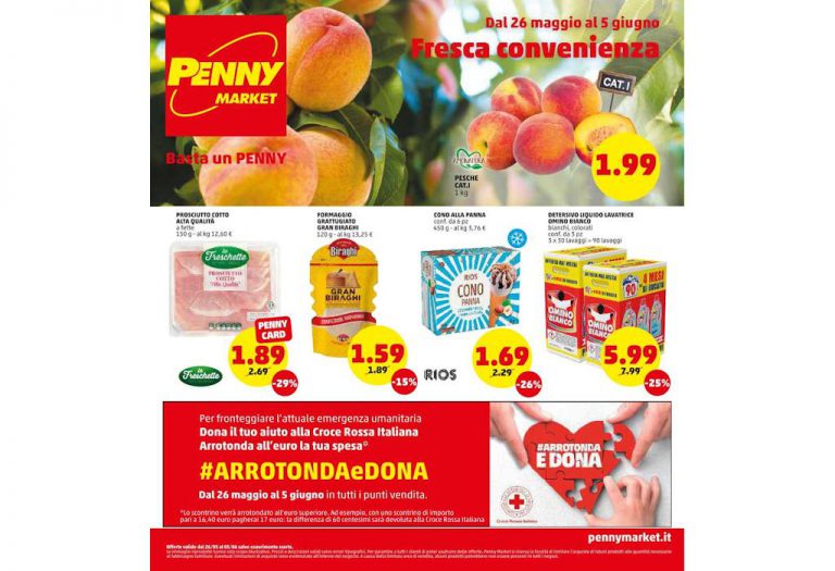 Volantino Penny Market dal 26 maggio al 5 giugno 2022