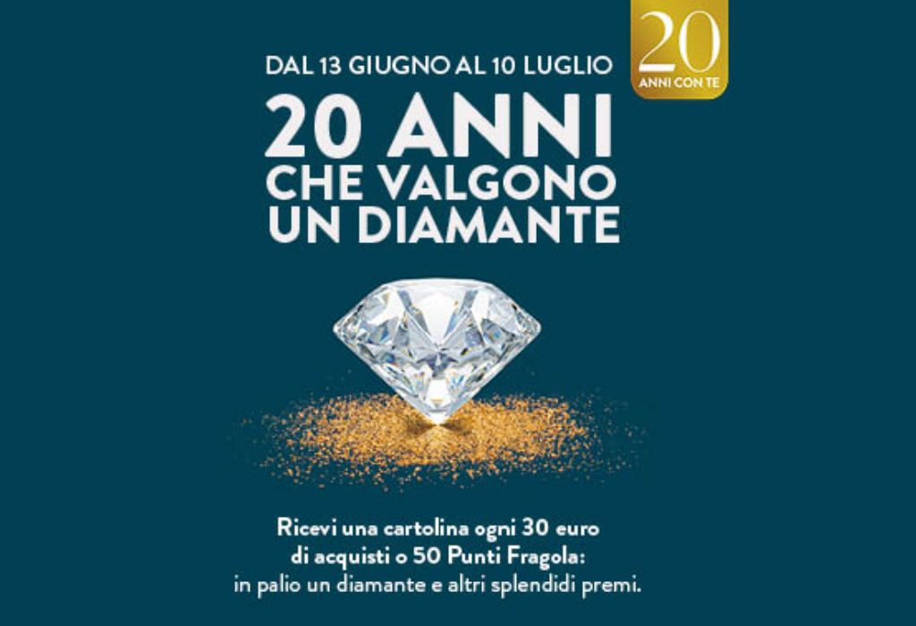Concorso Esselunga 20 anni Esserbella: come vincere un diamante, weekend in Provenza, voucher viaggi e buoni sconto
