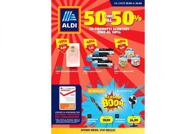 Volantino Aldi dal 20 al 26 giugno 2022