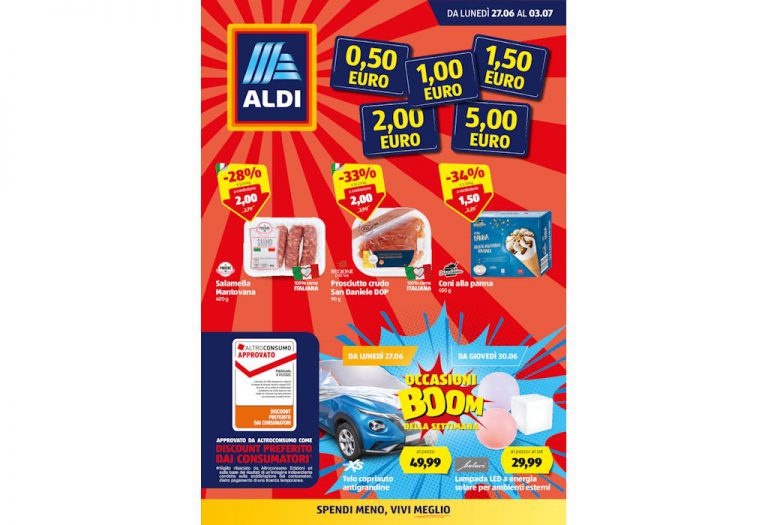 Volantino Aldi dal 27 giugno al 3 luglio 2022