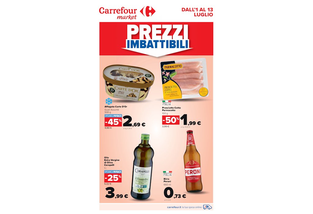 Volantino Carrefour Market dal 1 al 12 luglio 2022