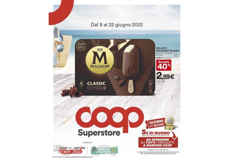 Volantino Coop dal 9 al 22 giugno 2022