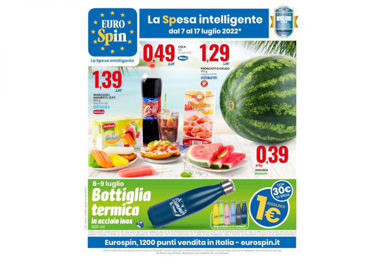 Volantino Eurospin dal 7 al 17 luglio 2022