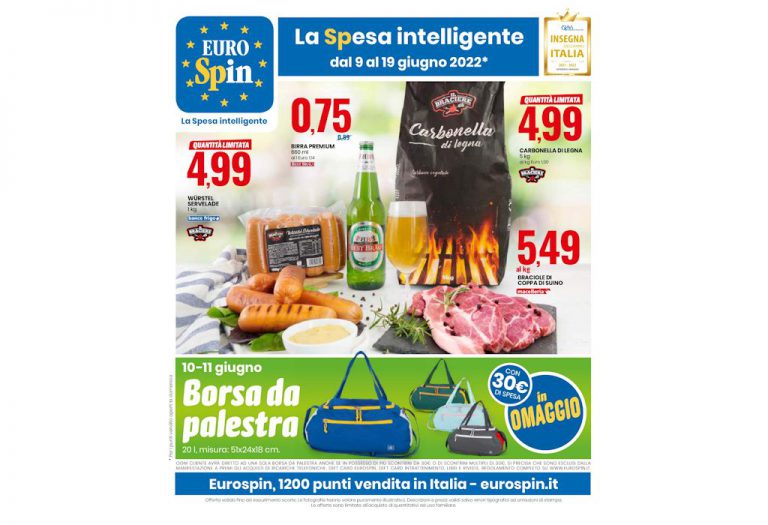Volantino Eurospin dal 9 al 19 giugno 2022