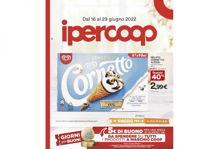 Volantino Ipercoop dal 16 al 29 giugno 2022