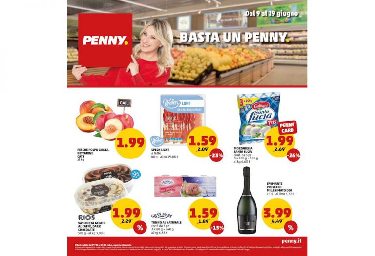 Volantino Penny Market dal 9 al 19 giugno 2022