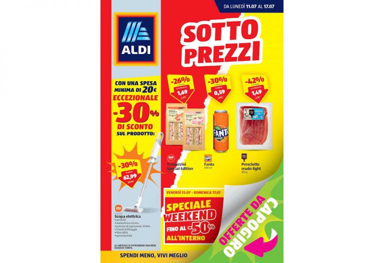Volantino Aldi dal 11 al 17 luglio 2022