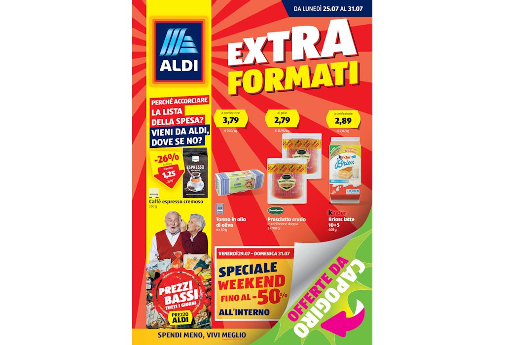 Volantino Aldi dal 25 al 31 luglio 2022