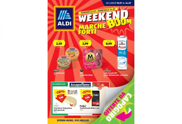Volantino Aldi dal 18 al 24 luglio 2022