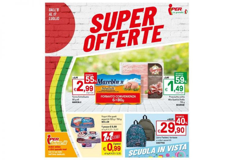 Volantino Iper dal 8 al 17 luglio 2022
