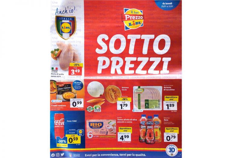 Volantino Lidl dal 25 al 31 luglio 2022