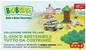 Raccolta Coop BioBuddi collezione Green Village: come ottenere i mattoncini di origine naturale