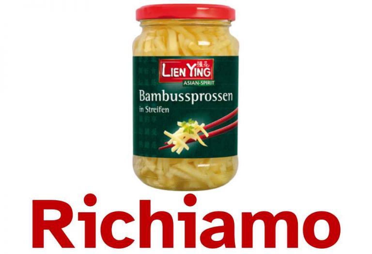 Richiamati germogli di bamboo per possibili corpi estranei