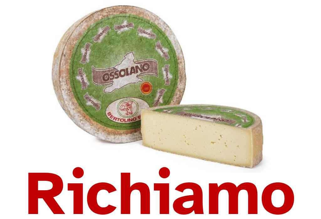 Richiamato formaggio Ossolano per presenza di Escherichia coli STEC