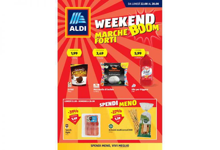 Volantino Aldi dal 22 al 28 agosto 2022