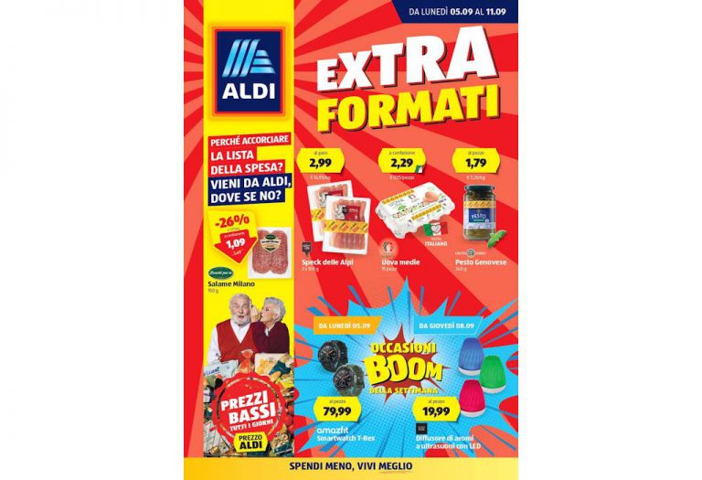 Volantino Aldi dal 5 al 11 settembre 2022