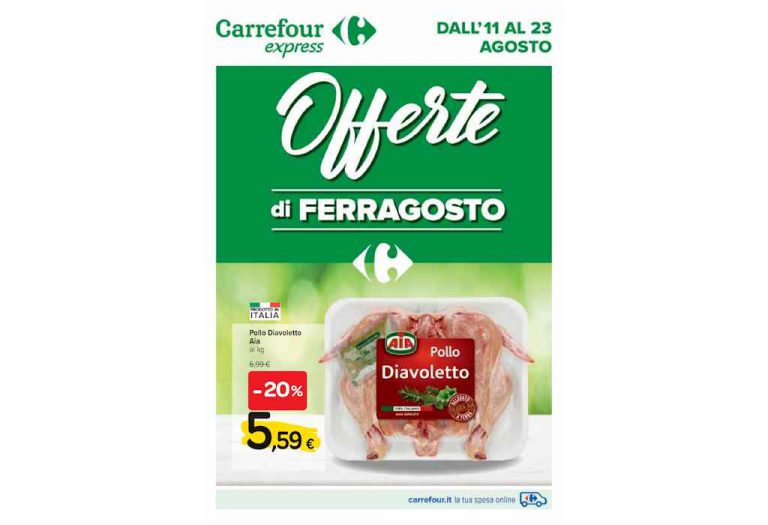 Volantino Carrefour Express dal 11 al 23 agosto 2022