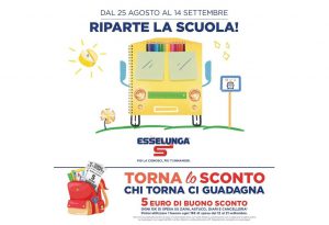 Volantino Esselunga Scuola dal 25 agosto al 14 settembre 2022