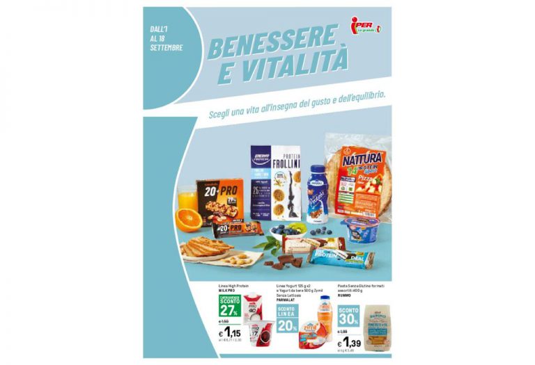 Volantino Iper Benessere e Vitalità dal 1 al 18 settembre 2022