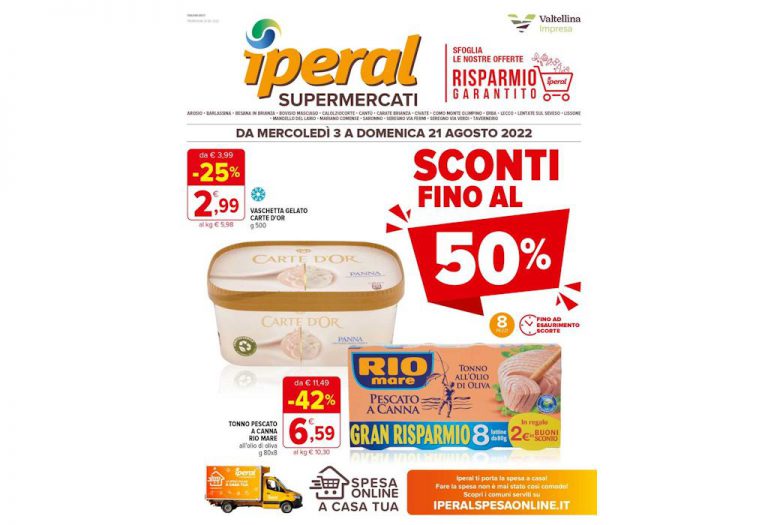 Volantino Iperal dal 3 al 21 agosto 2022