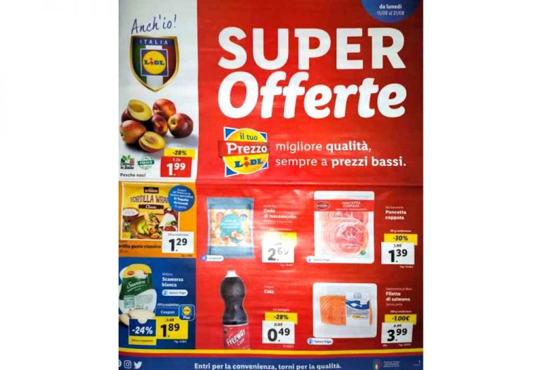 Volantino Lidl dal 15 al 21 agosto 2022