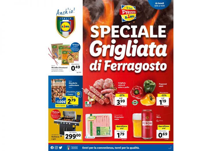 Volantino Lidl dal 8 al 14 agosto 2022