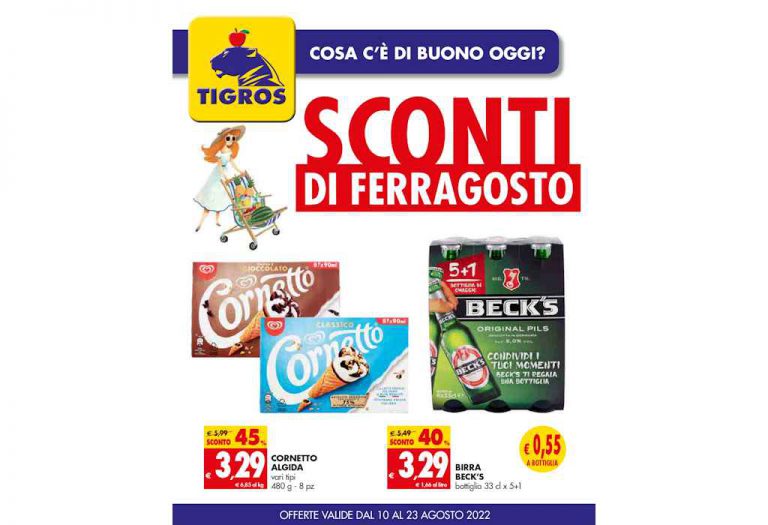 Volantino Tigros dal 10 al 23 agosto 2022
