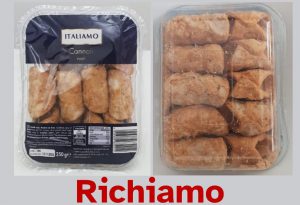 Richiamati cannoli vuoti per allergene non dichiarato