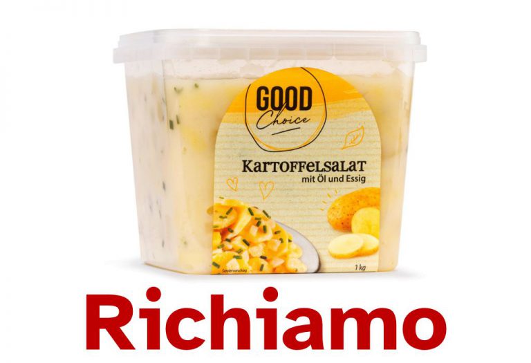 Richiamata insalata di patate per possibile presenza di frammenti di vetro