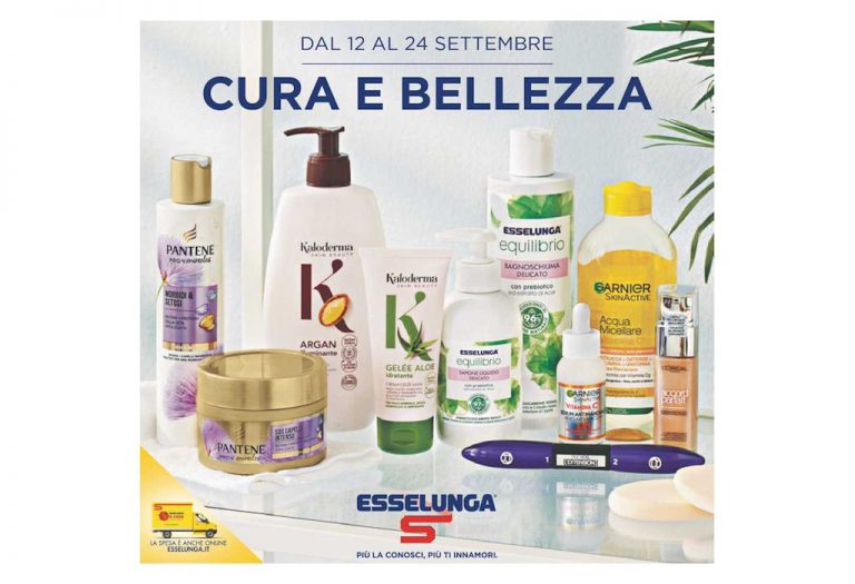 Volantino Esselunga Cura e Bellezza dal 12 al 24 settembre 2022