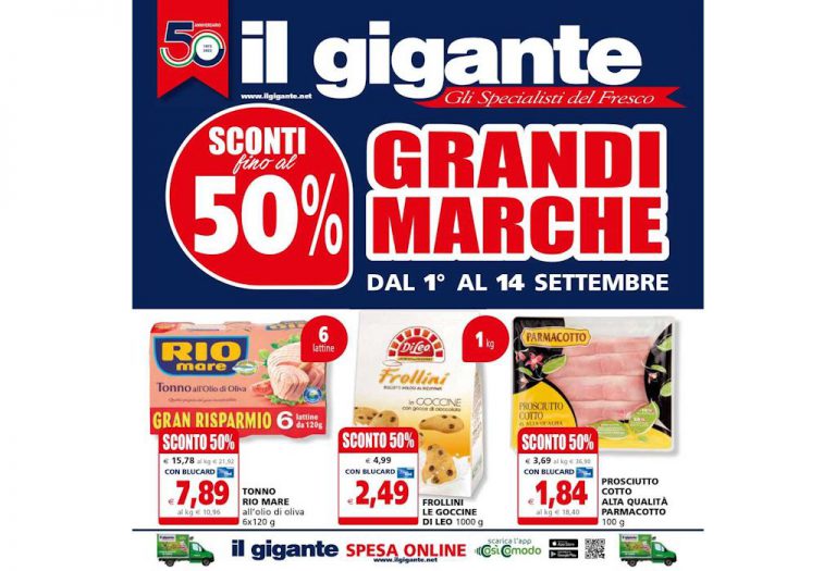Volantino Il Gigante dal 1 al 14 settembre 2022
